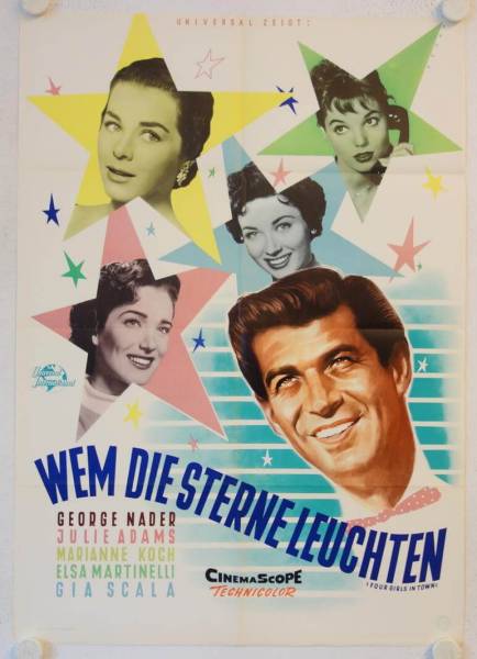 Four Girls in Town original release german movie poster